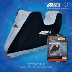 Motoworld MW20 Aqua Motorcycle Cover with Top Box