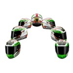 Scorpion EXO-2000 EVO AIR Bautista Replica Black/Green/Red Full Face Motorcycle Helmet