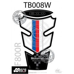 Motografix CAD TB008W BMW F800R Motorsport 09 10 11 12 13 14 15 Motorcycle Tank Pad Protector 3D Gel