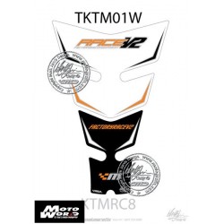 Motografix CAD TKBK01W KTM RC8 1190 2008 White Factory Motorcycle Tank Pad Protector 3D Gel