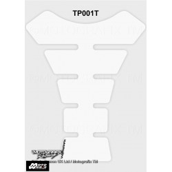 Motografix CAD TP001T Universal Plain Transparent / Clear Motorcycle Tank Pad Protector 3D Gel