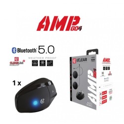 Uclear AMP Go 4 Bluetooth 5.0 Intercom Headset - Single Kit