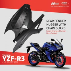 MOS YYZFSAPPA09 Motorcycle Rear Fender for Yamaha R3