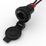 Oxford EL100 Motorcycle 12V Din Socket (Black)