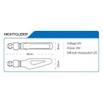 Oxford EL361 Motorcycle NightGlider - Sequential Indicators