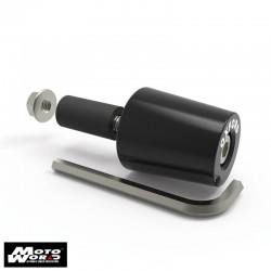 Oxford OX599 Aluminium Weighted Motorcycle Bar Ends for 22mm Black Handlebar