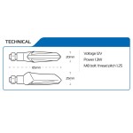 Oxford OX621 Motorcycle nightrider Streaming Indicators