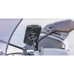Optiline 90562 Titan Series Pole Metal Motorcycle Mirror Phone Holder