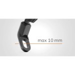 Optiline 90562 Titan Series Pole Metal Motorcycle Mirror Phone Holder