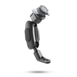 Optiline 90563 Titan Series Pole Orbit Metal Motorcycle Mirror Phone Holder with Articulated Arm