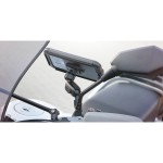 Optiline 90563 Titan Series Pole Orbit Metal Motorcycle Mirror Phone Holder with Articulated Arm