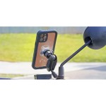 Optiline 90563 Titan Series Pole Orbit Metal Motorcycle Mirror Phone Holder with Articulated Arm