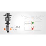 Optiline 91597 Titan Series Stem Sports Motorcycle Phone Holder