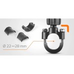 Optiline 91598 Titan Series U Type Pro Motorcycle Phone Holder for 22 to 28 mm Handlebars