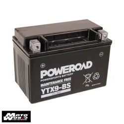 Poweroad YTX9-BS Maintenance Free Motorcycle Battery