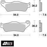 SBS 671RSI Rear Sinter OE Replacement Break Pad