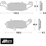 SBS 704SP Rear Evo Sinter OE Replacement Break Pad