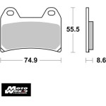 SBS 706SP Rear Evo Sinter OE Replacement Break Pad