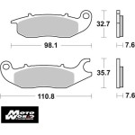 SBS 797RSI Rear Sinter OE Replacement Break Pad