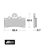 SBS 877RS Rear Evo Sinter OE Replacement Break Pad