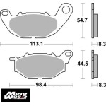 SBS 931HS Rear Sinter OE Replacement Break Pad