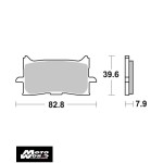 SBS 940HS Rear Sinter OE Replacement Break Pad