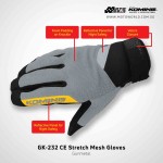 Komine GK232 CE Stretch Mesh Gloves