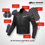 Komine JK141 Protect Half Mesh Jacket