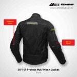 Komine JK141 Protect Half Mesh Jacket