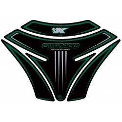 Motografix CAD TK013KG Tank Pad for Kawasaki GTR1400 Kawasaki Style Black/Green