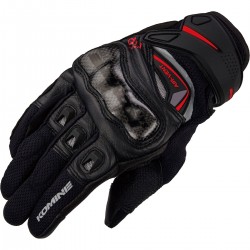 Komine GK224 Carbon Protect Leather Mesh Gloves