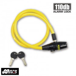 Komine LK 124 Alarm Wire Helmet Lock