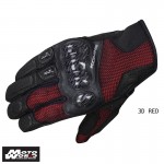 Komine GK 197 Carbon Protect 3D Mesh Gloves Senna