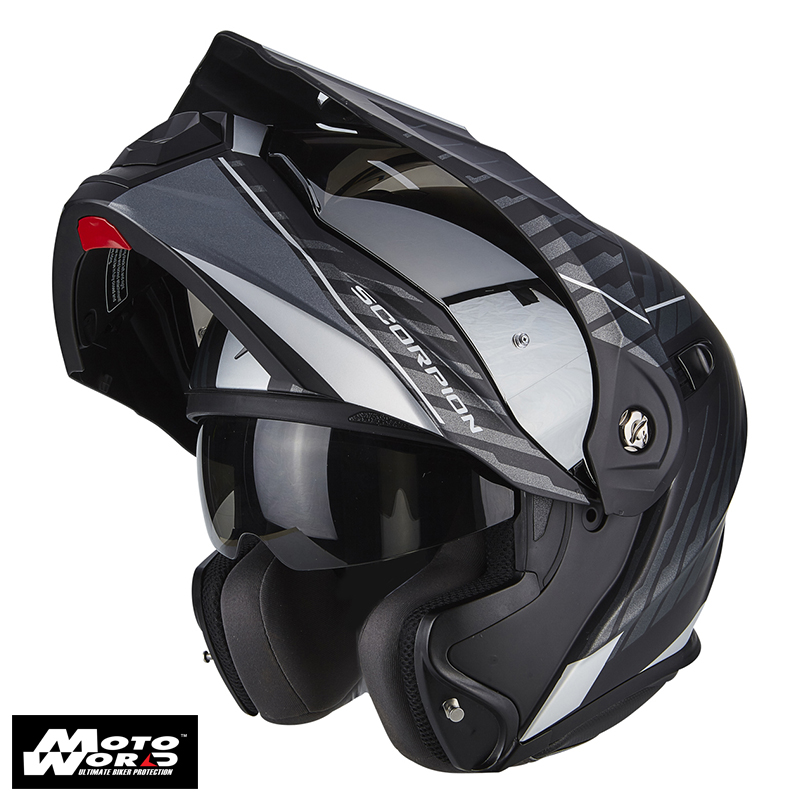 Scorpion Motorcycle helmets ADX 1 DUAL Black Mattt Silver 