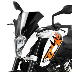 MRA Racing Windscreen "R" KTM DUKE 125/200/390 Black Colour 2011-2015