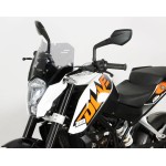 MRA Spoiler Windscreen "S" KTM DUKE 125/200/390 Smoke Grey 2011-2015