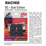 SBS 841DC Front Dual Carbon Brake Pad for Ducati 1098