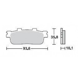 SBS 201MS Front Sinter Brake Pad for SYM GTS250 07-