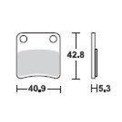 SBS 209HF Front Ceramic Brake Pad for BMW C600 Sport 12-