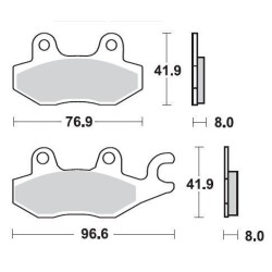 SBS 638HS Front Sinter Brake Pad for Triumph Tiger 1050 07-