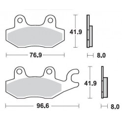 SBS 638RS Front Racing Sinter Brake Pad for Triumph Tiger 1050 07-