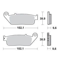 SBS 700HS Front Sinter Brake Pad for Honda CBR500R 13-