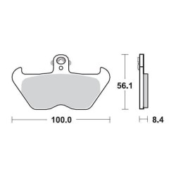 SBS 703HS Front Sinter Brake Pad for BMW K1200LT 99-00