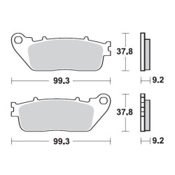 SBS 862LS Rear Sinter Brake Pad for Honda CB1000R 08-