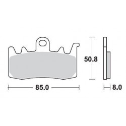 SBS 900HS Front Sinter Brake Pad for BMW R1200GS 13-