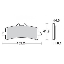 SBS 901HS Front Sinter Brake Pad for BMW HP4 13-